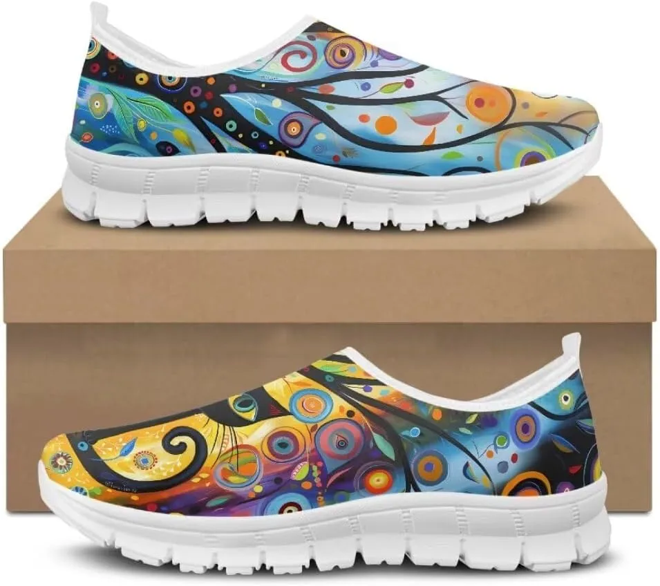 Jeiento Slip-On Loafers Walking Shoes for Women Casual Shoes Comfort Go Walk Sneaker Travel Shoes Anti-Skid Business Casual Shoes