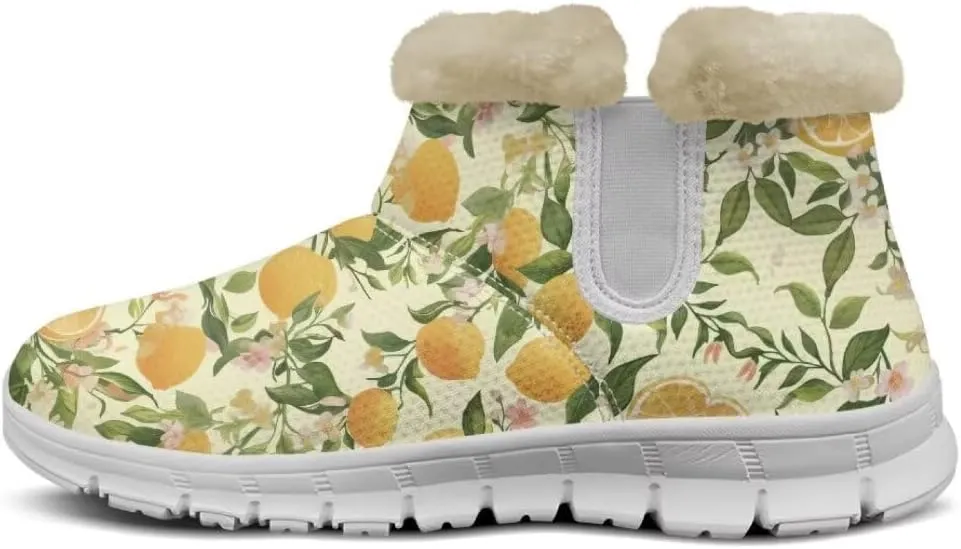 Jeiento Warm Snow Boots for Women Thickening Walking Boots Winter Shoes Women Work Ankle Boots Lightweight/Anti Slip Hiking Boots