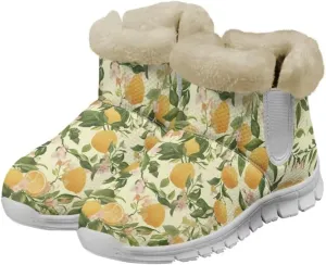 Jeiento Warm Snow Boots for Women Thickening Walking Boots Winter Shoes Women Work Ankle Boots Lightweight/Anti Slip Hiking Boots