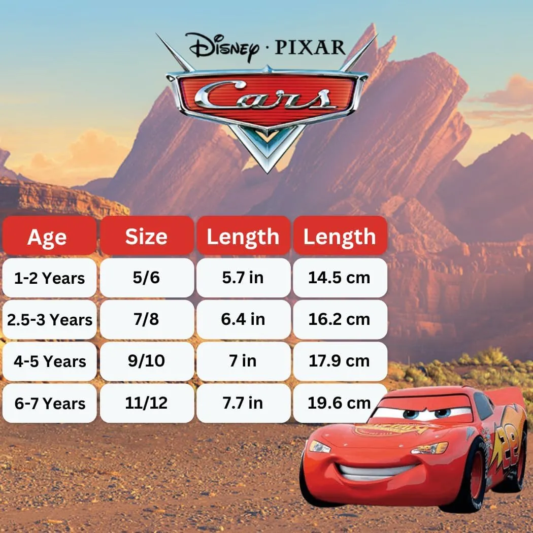 Josmo Kids Cars Clog Sandal Waterproof Slip-On Slides for Boys - Lightning McQueen Closed Toe Clogs with Backstrap (Sizes: 5-10 Toddlers / 11-12 Little Kids)