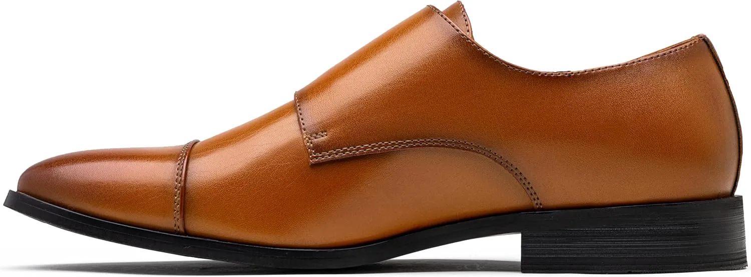 Jousen Dress Shoes for Men Monk Strap Loafers for Men