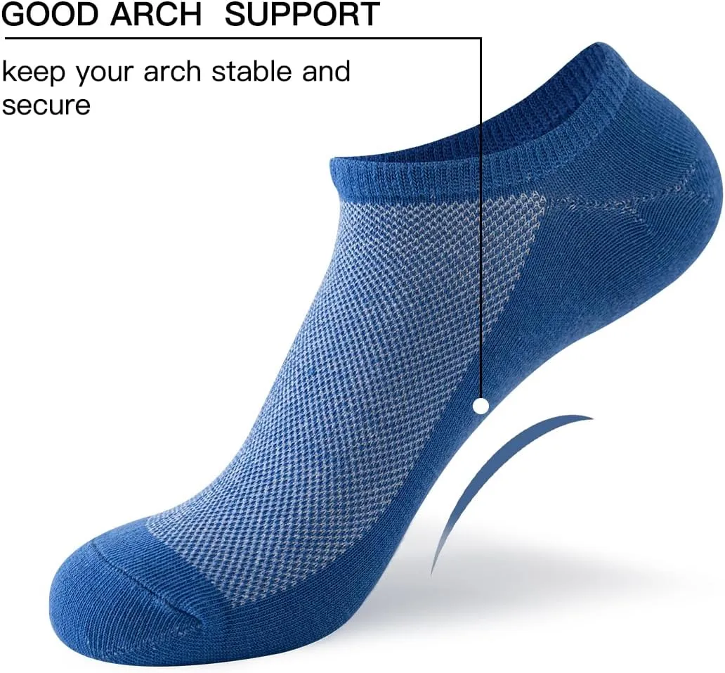 JOYNÉE 20 Pairs Men's No Show Socks: Low Cut, Ankle Socks