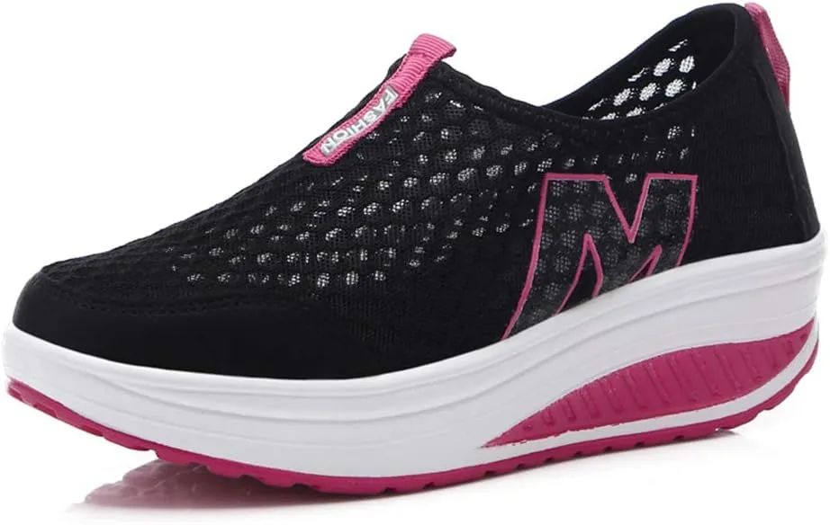 jukka Women's Mesh Air Cushion Shake Size 3.5-8UK Sneakers Hollow Network Mesh Go Running Trainers Athletic Walk Gym Shoes Sport Run