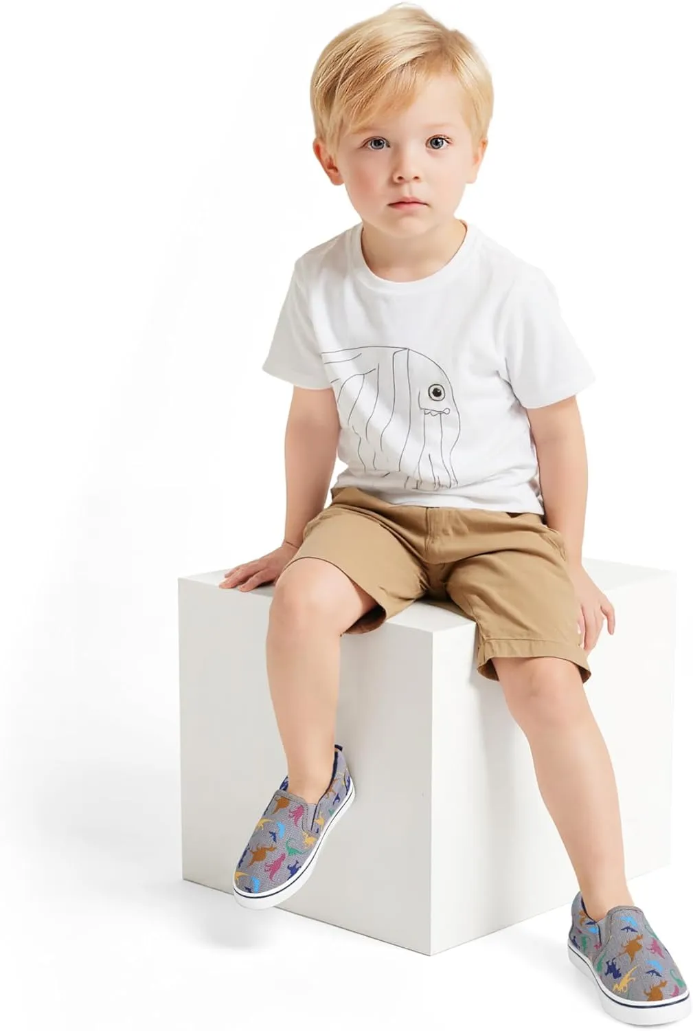 K KomForme Kids Shoes Toddlers Canvas Sneakers Slip on Walking Tennis Shoes for Boys Girls(Toddler/Little Kids/Big Kids)
