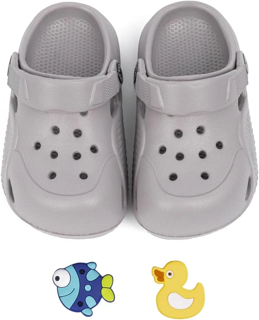 Kannior Toddler Kids Infant Boys Girls Cute Garden Clogs Water Sandals Slip On Shoes Slipper Slides Lightweight Outdoor Summer Children Beach Pool Play Shoes (Baby/Toddler Kids)