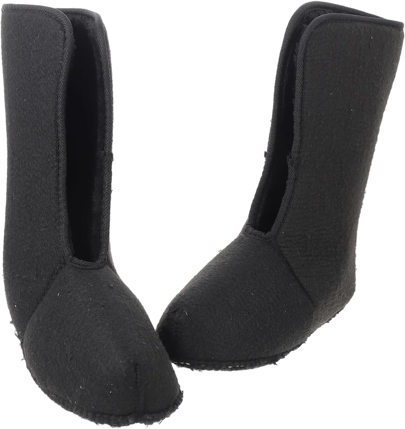 KESYOO 1 Pair Warm Fishing Boots Fleece Lined Insulated Hunting Wool Insoles Snow Liner Warmth Winter Shoes Warmer Thermals Neoprene Lined Warm Lining Winter Shoes Accessory Black Plush