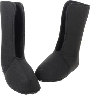 KESYOO 1 Pair Warm Fishing Boots Fleece Lined Insulated Hunting Wool Insoles Snow Liner Warmth Winter Shoes Warmer Thermals Neoprene Lined Warm Lining Winter Shoes Accessory Black Plush