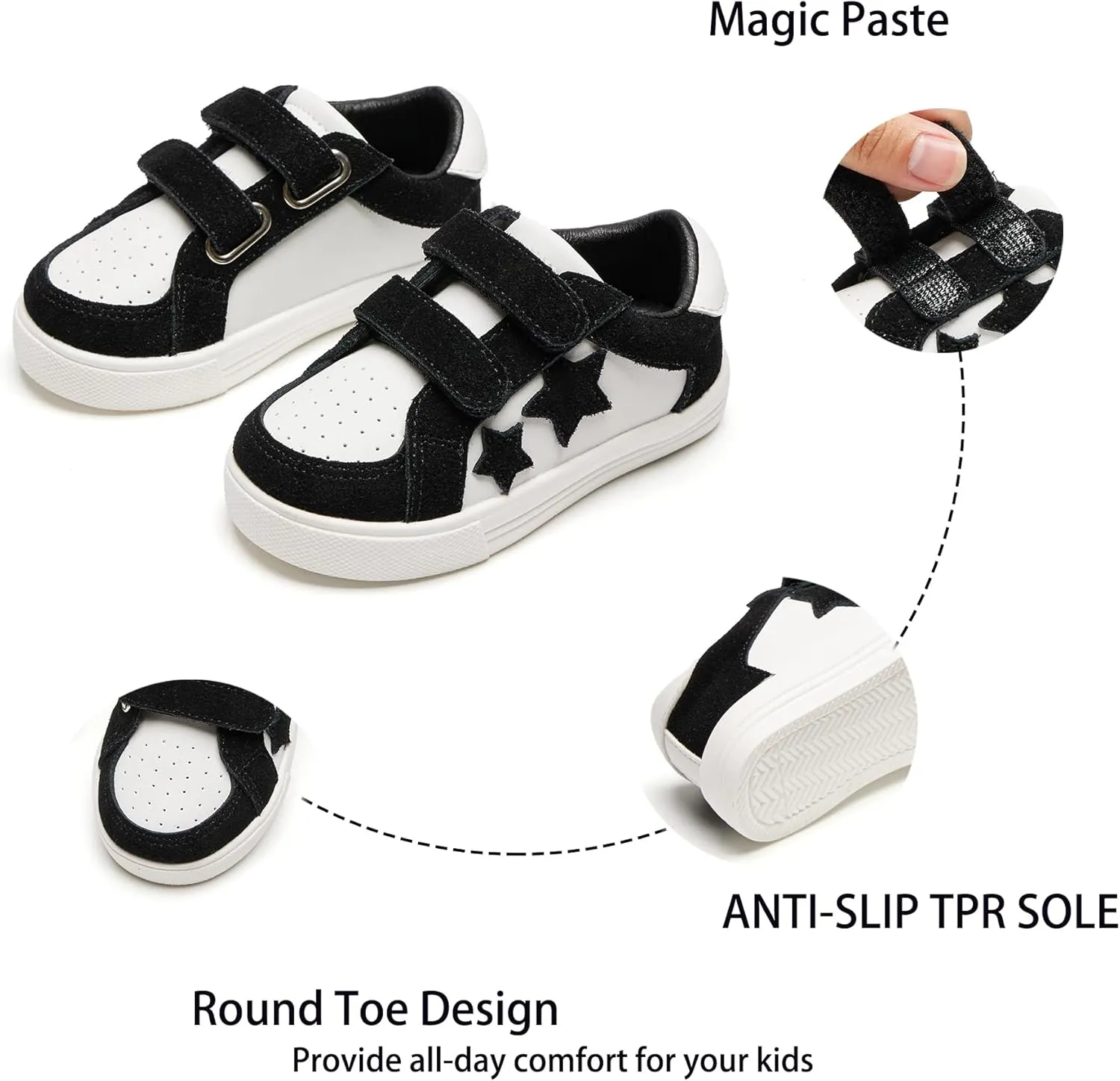 Kiderence Toddler Girls Sneakers Little Girls Running Sports Shoes(Toddler/Little Kids)