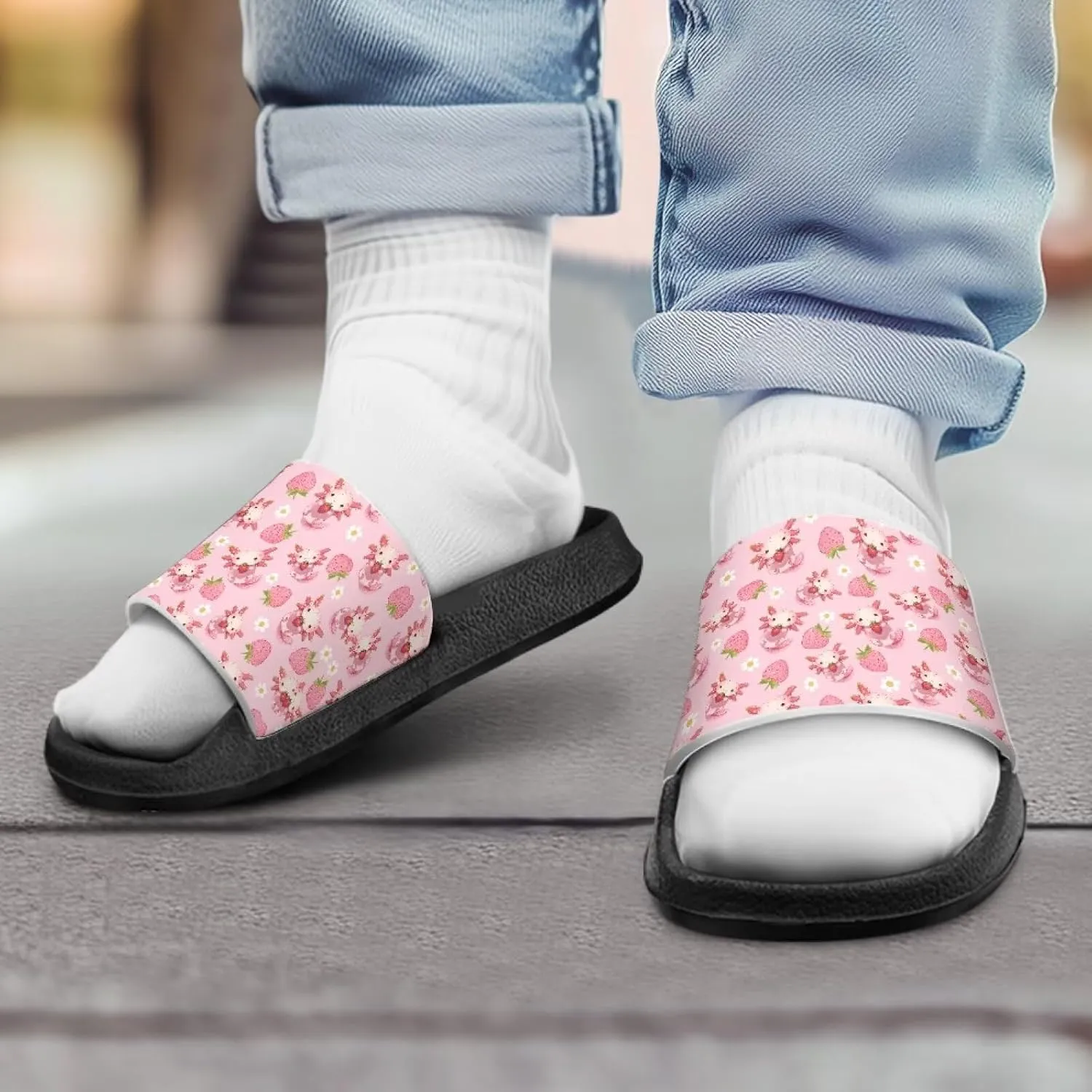 Kids Boys Girls Ball Sports Slides Sandals Comfortable Beach Pool Shower Shoes House Slide Indoor Outdoor