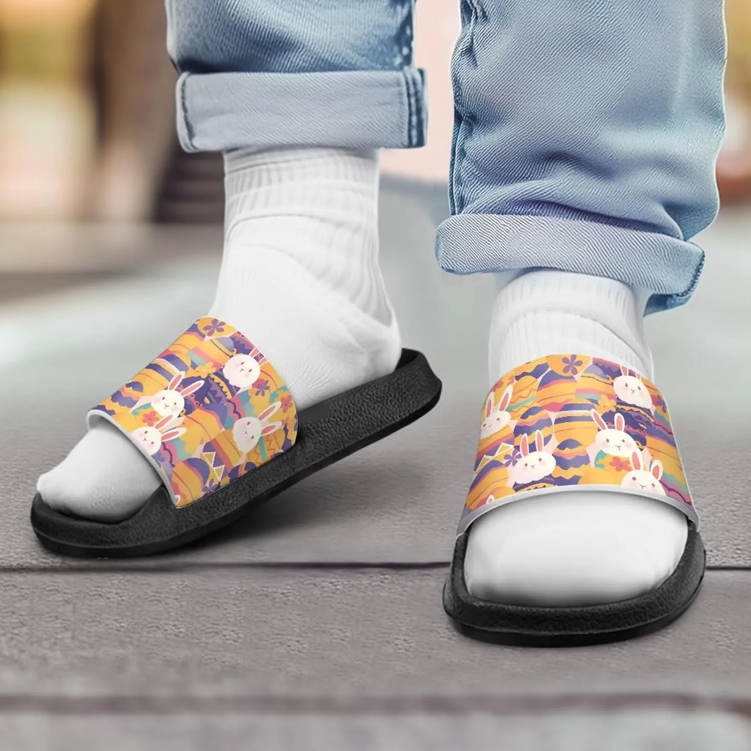 Kids Boys Girls Ball Sports Slides Sandals Comfortable Beach Pool Shower Shoes House Slide Indoor Outdoor