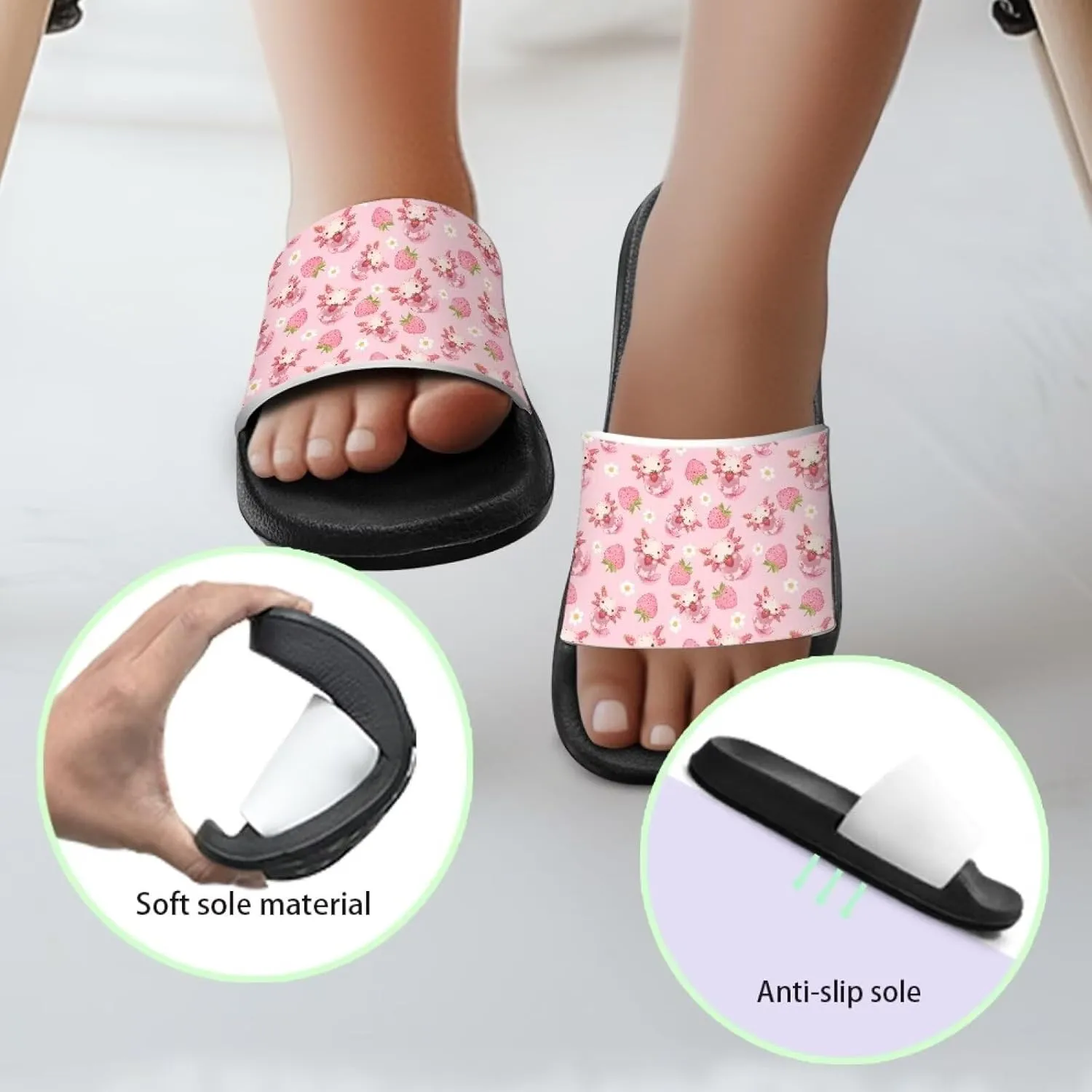 Kids Boys Girls Ball Sports Slides Sandals Comfortable Beach Pool Shower Shoes House Slide Indoor Outdoor