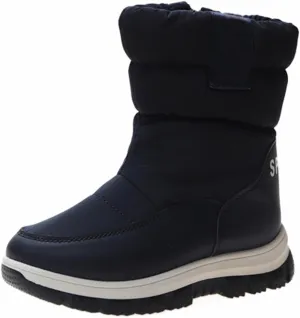 Kids Boys Thick Warm Snow Boots Childrens Girls Chunky Sole Non Slip Shoes Sneaker Booties Winter Cozy Warm Ski Shoes