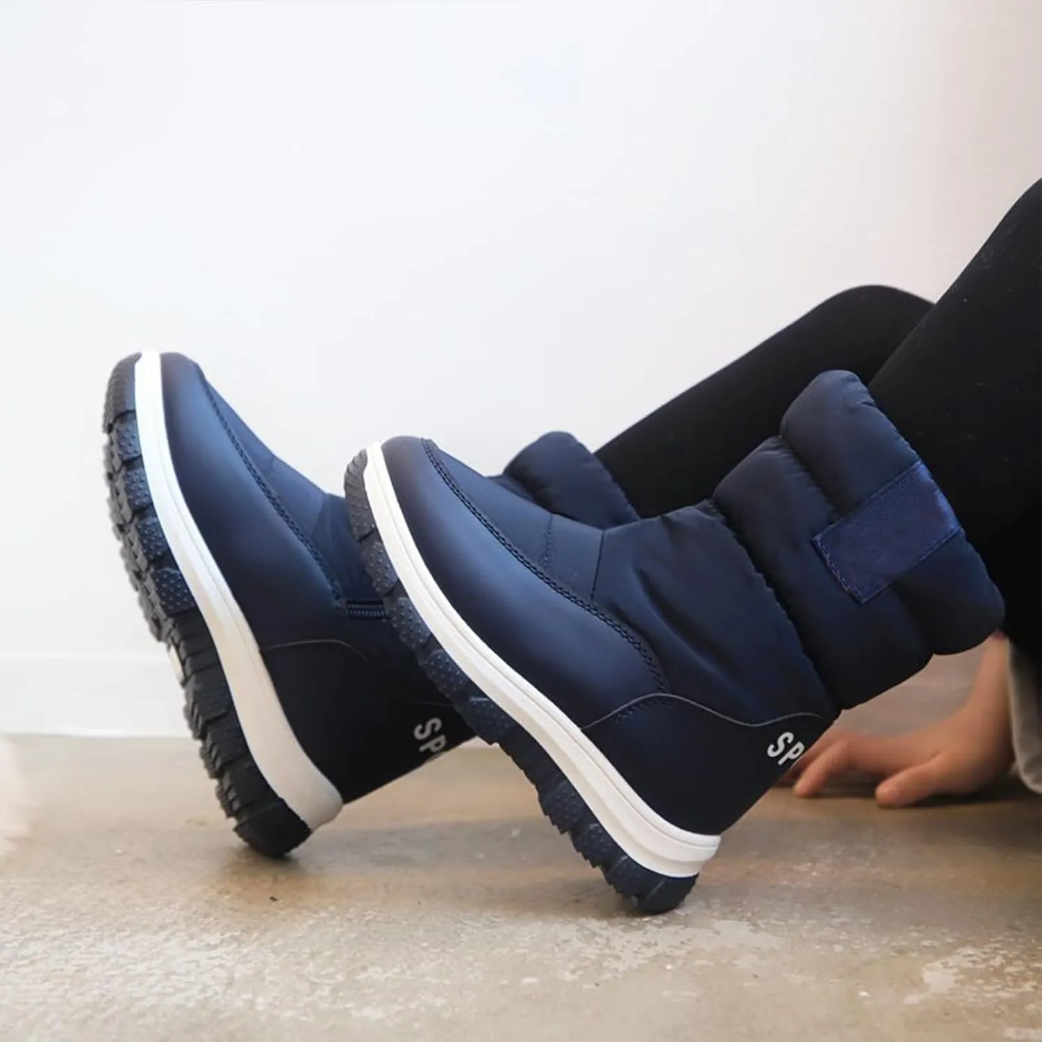 Kids Boys Thick Warm Snow Boots Childrens Girls Chunky Sole Non Slip Shoes Sneaker Booties Winter Cozy Warm Ski Shoes