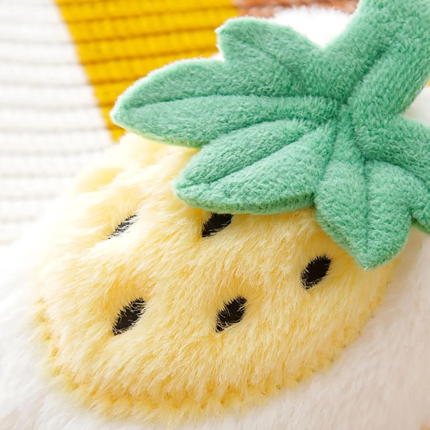 Kids Cute Strawberry 𝐌ushroom Slippers Soft Bottom Comfort Slippers Fleece Plush Warm Cozy Outdoor Tween Shoes