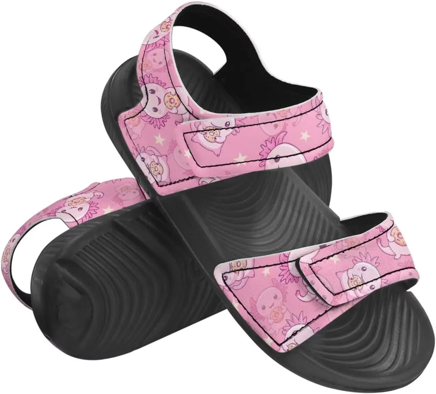 Kids Sandals Girls Toddler Summer Shoes Sandals for Kids Girls Summer Slide with Adjustable Strap Athletic Shoes