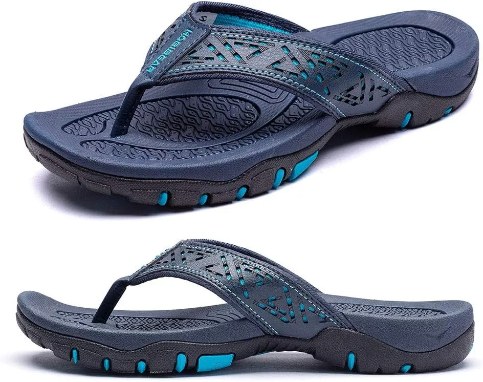 KIIU Mens Thong Sandals Indoor and Outdoor Beach Flip Flop