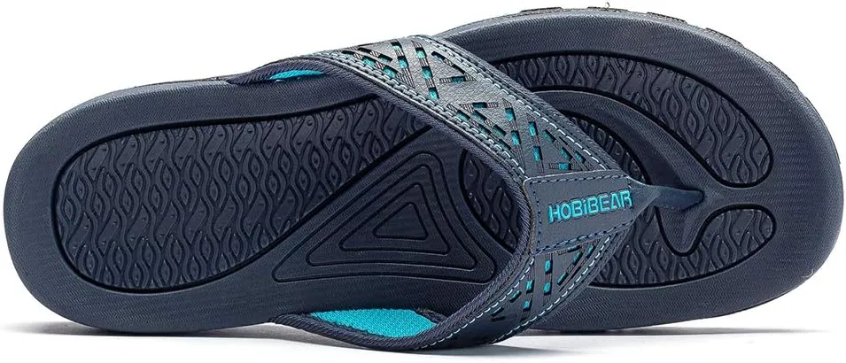 KIIU Mens Thong Sandals Indoor and Outdoor Beach Flip Flop