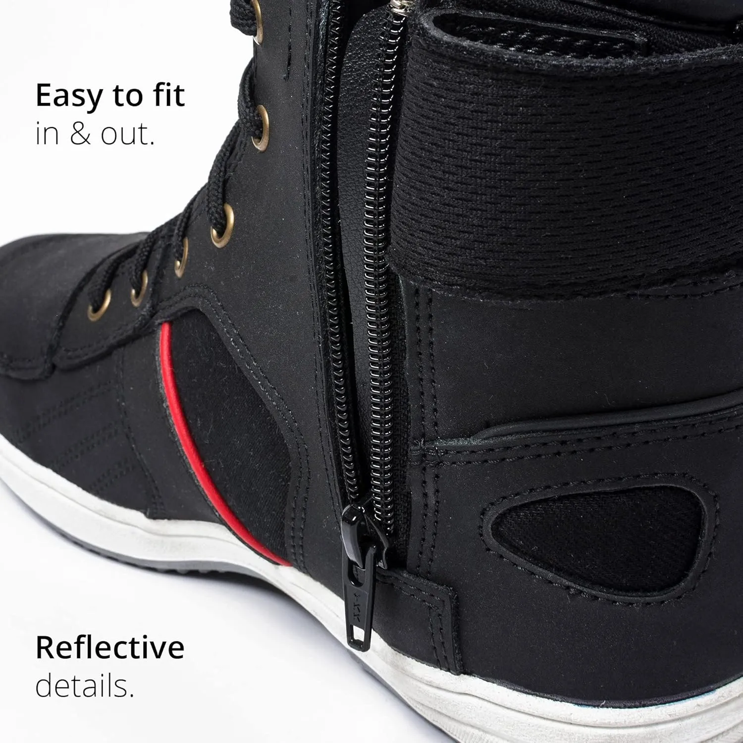 KRONOX Motorcycle Sneakers for Men - Protected Riding Shoes Gear for Street Bike