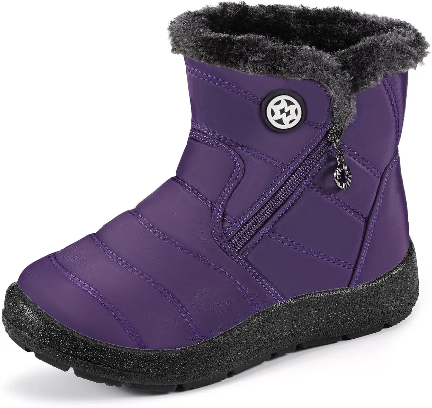 KVbabby Girls' Boys' Snow Boots Winter Boots Ankle Boots Kids Boots Warm Fur Anti-Slip
