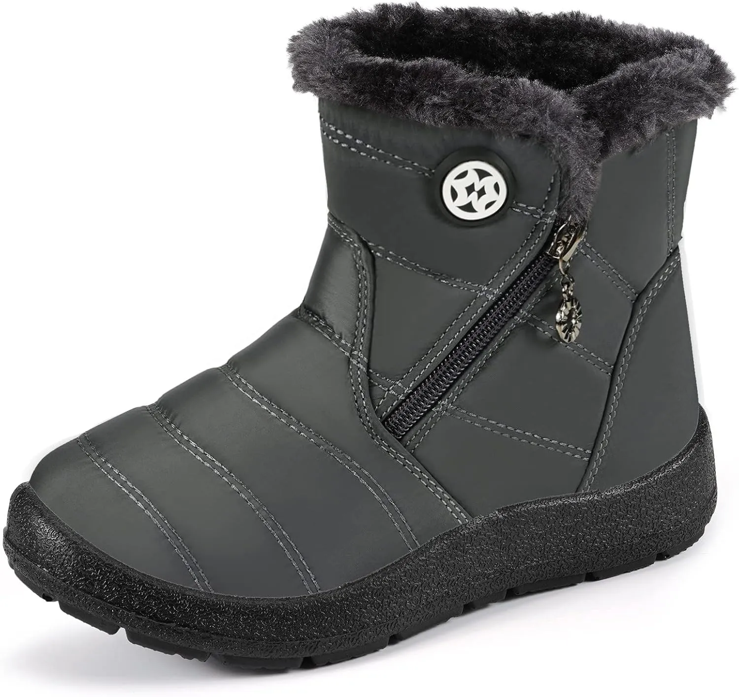 KVbabby Girls' Boys' Snow Boots Winter Boots Ankle Boots Kids Boots Warm Fur Anti-Slip