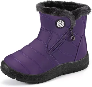KVbabby Girls' Boys' Snow Boots Winter Boots Ankle Boots Kids Boots Warm Fur Anti-Slip