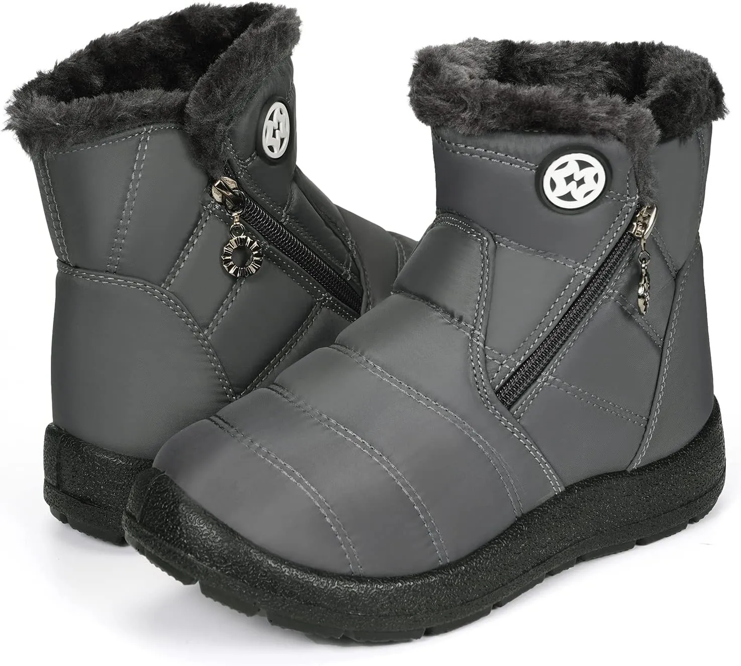 KVbabby Girls' Boys' Snow Boots Winter Boots Ankle Boots Kids Boots Warm Fur Anti-Slip