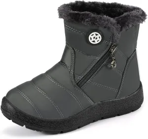 KVbabby Girls' Boys' Snow Boots Winter Boots Ankle Boots Kids Boots Warm Fur Anti-Slip