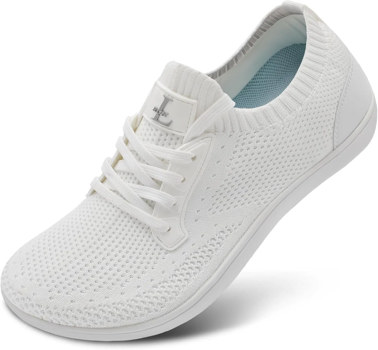 L-RUN Mens Walking Shoes Wide Toe Barefoot Shoes Minimalist Men's Casual Dress Shoes Breathable Zero Drop Fashion Sneakers