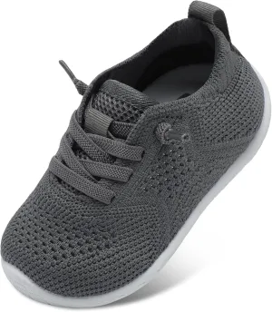 L-RUN Toddler Boys Girls Tennis Shoes Breathable Comfortable Barefoot Wide Summer School Walking Sneakers Baby First Walking Shoes
