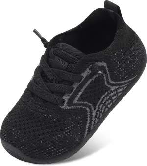 L-RUN Toddler Boys Girls Tennis Shoes Breathable Comfortable Barefoot Wide Summer School Walking Sneakers Baby First Walking Shoes