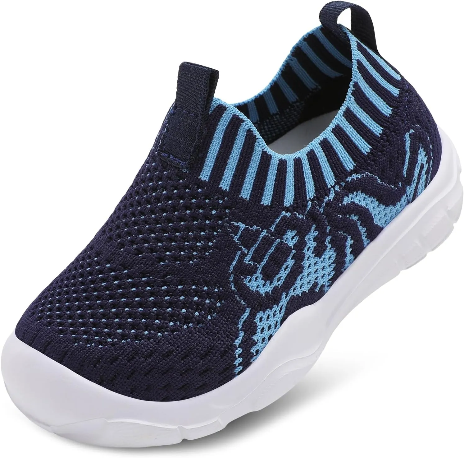 L-RUN Toddler Shoes Barefoot Kids Sneakers Wide Toe Box Boys Girls Tennis Shoes Lightweight Baby Walking Shoes Slip on Shoes