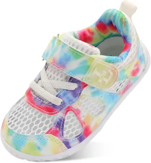 L-RUN Toddler Sneakers Boys Girls Barefoot Summer Walking Shoes Toddler Boy Tennis Shoes Mesh Lightweight