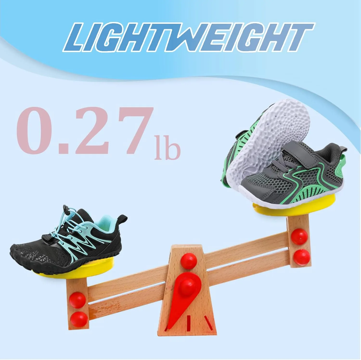 L-RUN Toddler Sneakers Boys Girls Barefoot Summer Walking Shoes Toddler Boy Tennis Shoes Mesh Lightweight