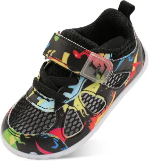 L-RUN Toddler Sneakers Boys Girls Barefoot Summer Walking Shoes Toddler Boy Tennis Shoes Mesh Lightweight
