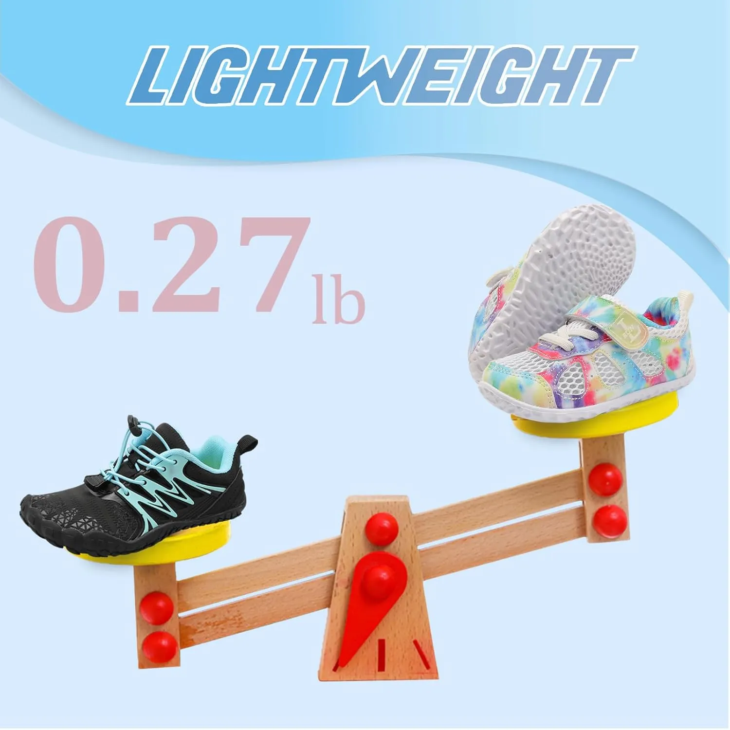 L-RUN Toddler Sneakers Boys Girls Barefoot Summer Walking Shoes Toddler Boy Tennis Shoes Mesh Lightweight