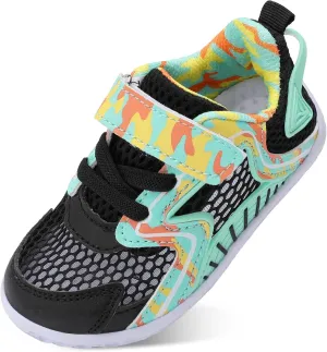 L-RUN Toddler Sneakers Boys Girls Barefoot Summer Walking Shoes Toddler Boy Tennis Shoes Mesh Lightweight