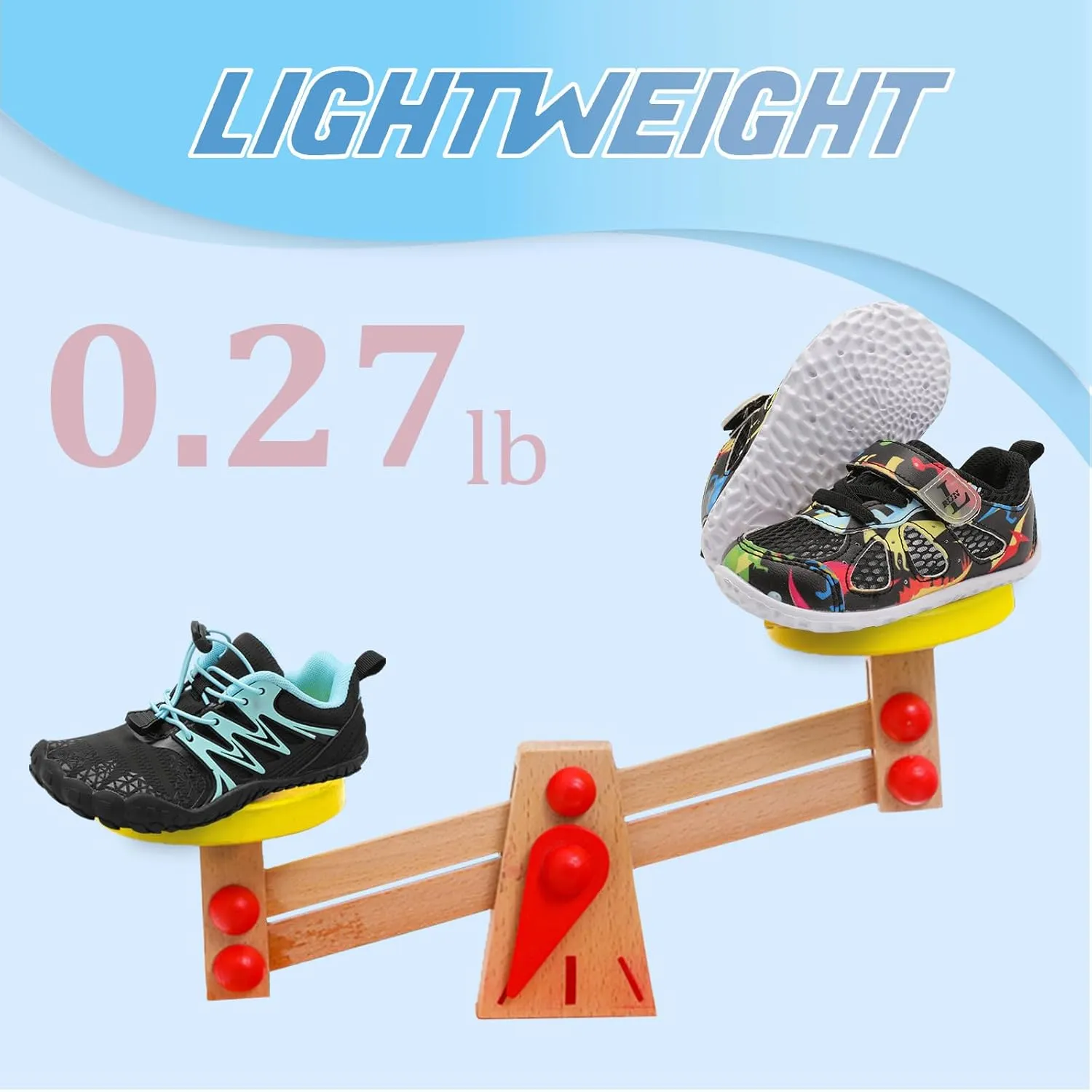 L-RUN Toddler Sneakers Boys Girls Barefoot Summer Walking Shoes Toddler Boy Tennis Shoes Mesh Lightweight