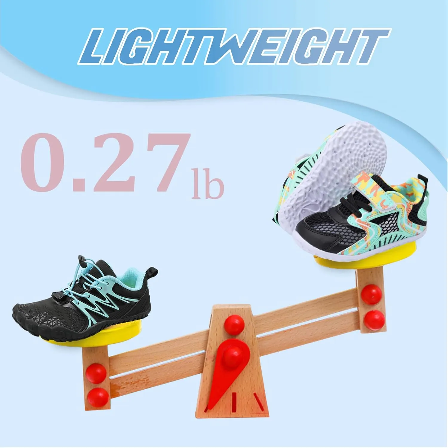 L-RUN Toddler Sneakers Boys Girls Barefoot Summer Walking Shoes Toddler Boy Tennis Shoes Mesh Lightweight