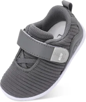 L-RUN Toddler Sneakers Boys Girls Lightweight Shoes Knit Kids Walking Shoes for Indoor Outdoor