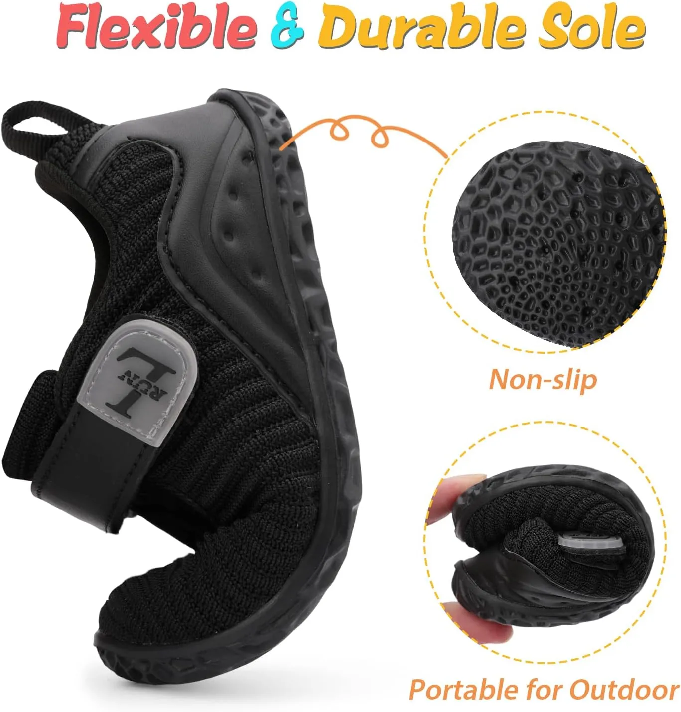 L-RUN Toddler Sneakers Boys Girls Lightweight Shoes Knit Kids Walking Shoes for Indoor Outdoor