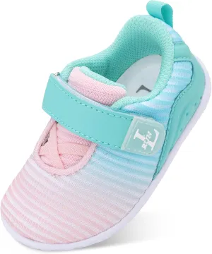 L-RUN Toddler Sneakers Boys Girls Lightweight Shoes Knit Kids Walking Shoes for Indoor Outdoor