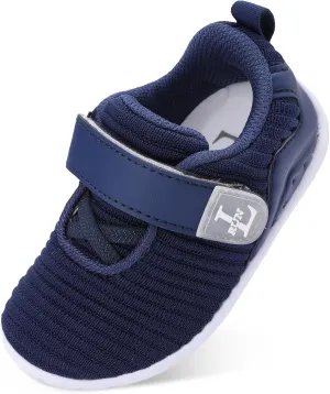 L-RUN Toddler Sneakers Boys Girls Lightweight Shoes Knit Kids Walking Shoes for Indoor Outdoor
