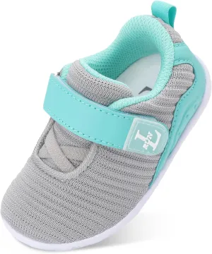 L-RUN Toddler Sneakers Boys Girls Lightweight Shoes Knit Kids Walking Shoes for Indoor Outdoor