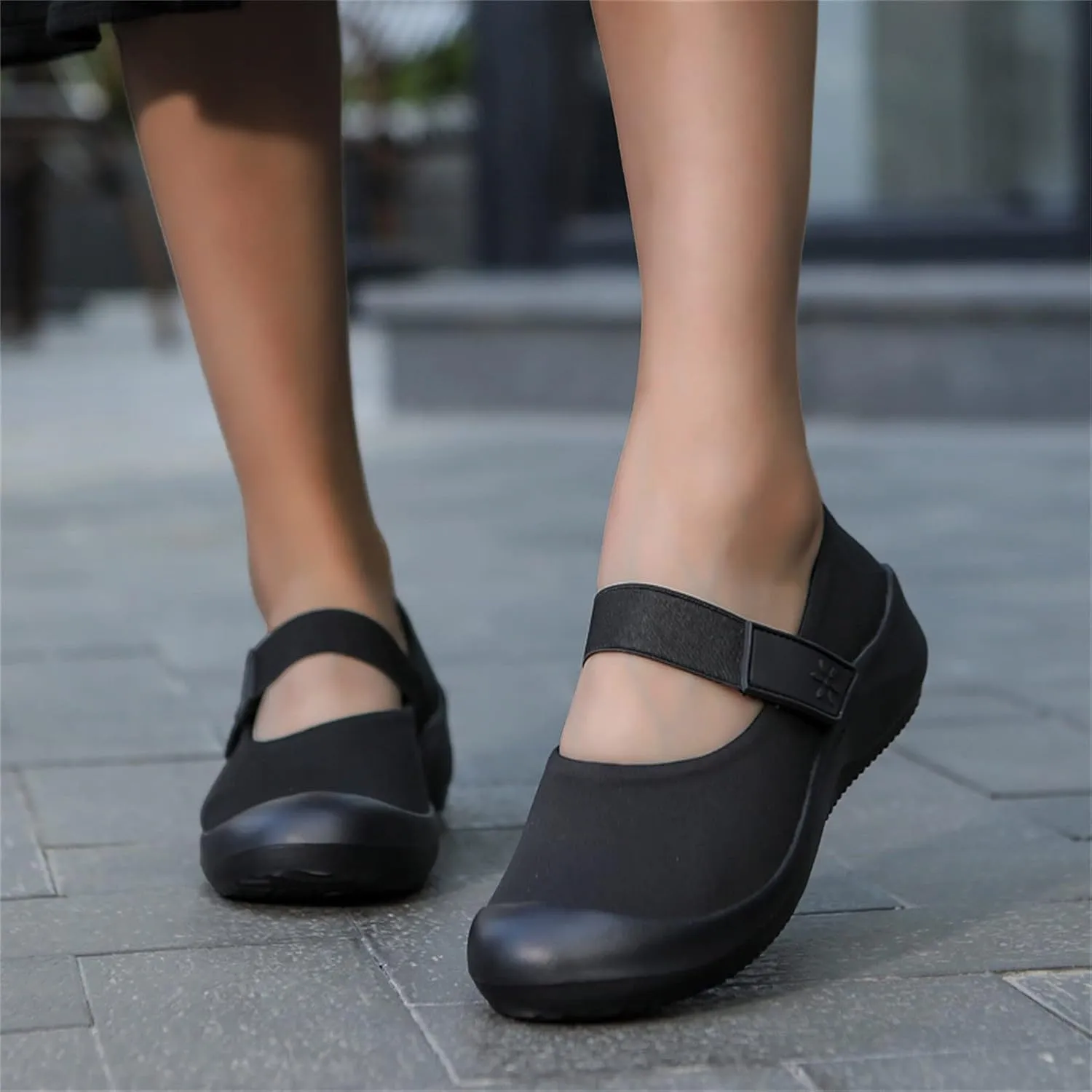 Ladies Summer Fashion Thin Lazy Breathable Thick Bottoming Hollowed Out Comfortable Outdoor Low Shoes for Women Casual (Black, 7.5)