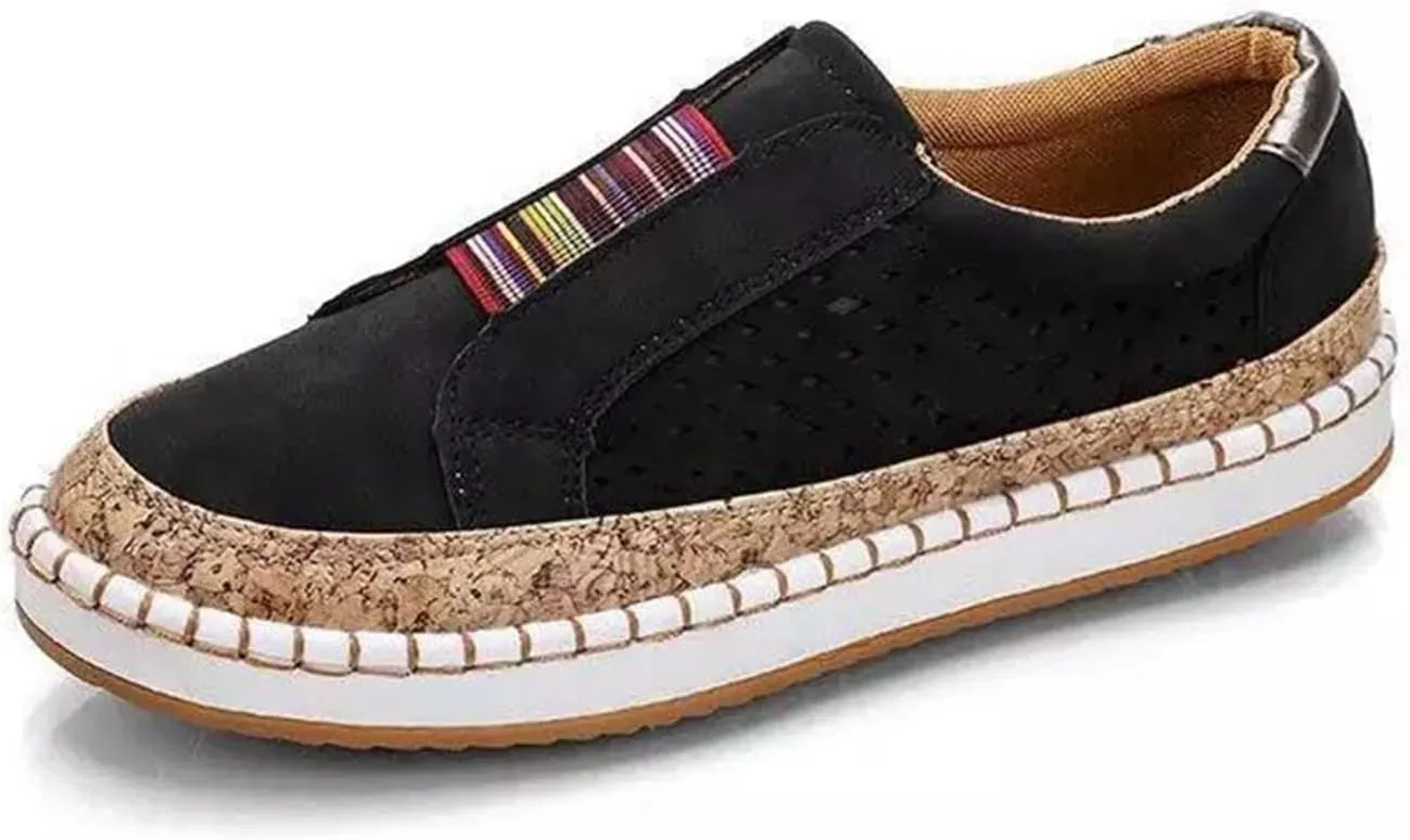 Ladmiple Sneakers For Women Slip On Low Top Comfort Walking Shoes Dressy Casual Summer Fashion Non Slip Flats Loafers