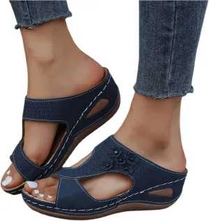 Ladmiple Summer Sandals For Women 2023 Trendy Dressy Casual Orthopedic Sandals Orthotic Flip Flops with Arch Support