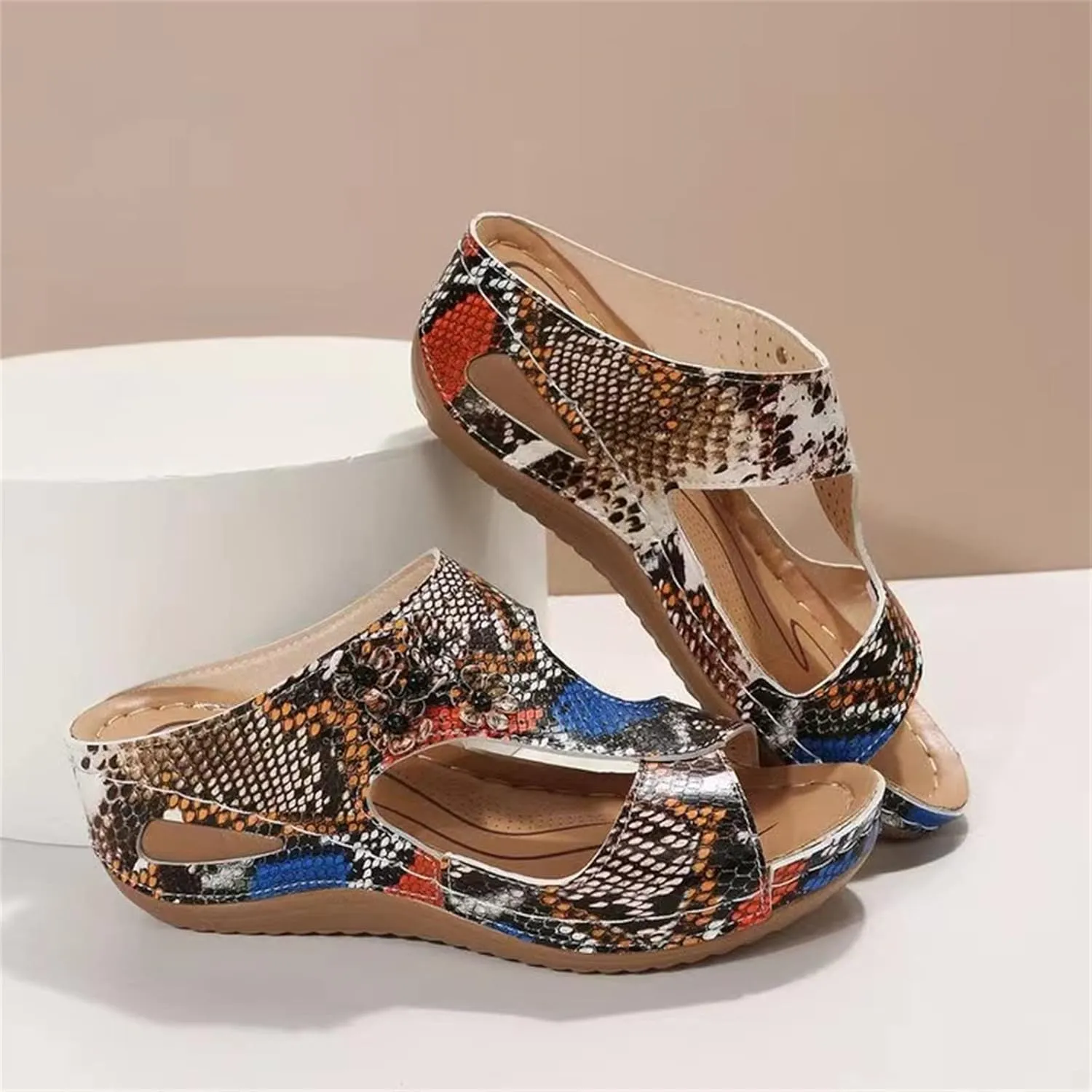 Ladmiple Summer Sandals For Women 2023 Trendy Dressy Casual Orthopedic Sandals Orthotic Flip Flops with Arch Support