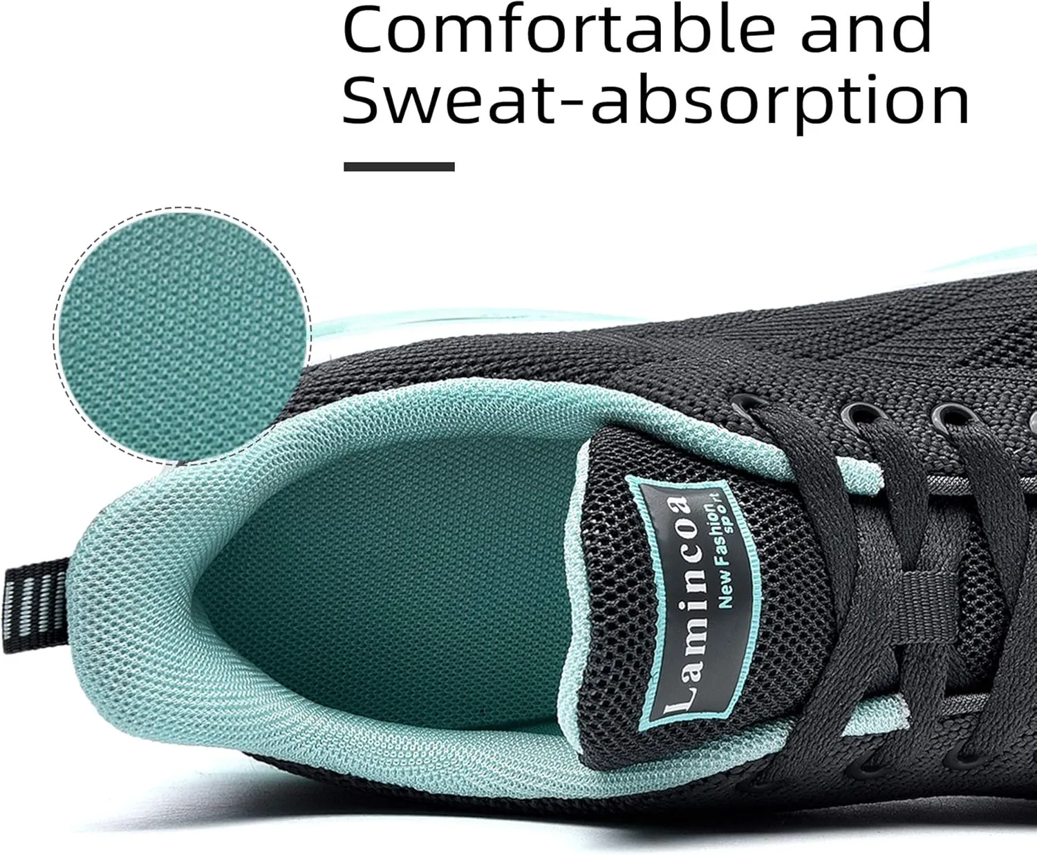 Lamincoa Womens Walking Shoes Lightweight Running Shoes Women’s Tennis Shoes Non Slip Air Shoes Breathable Mesh Air Cushion Sneakers for Gym Workout Sports