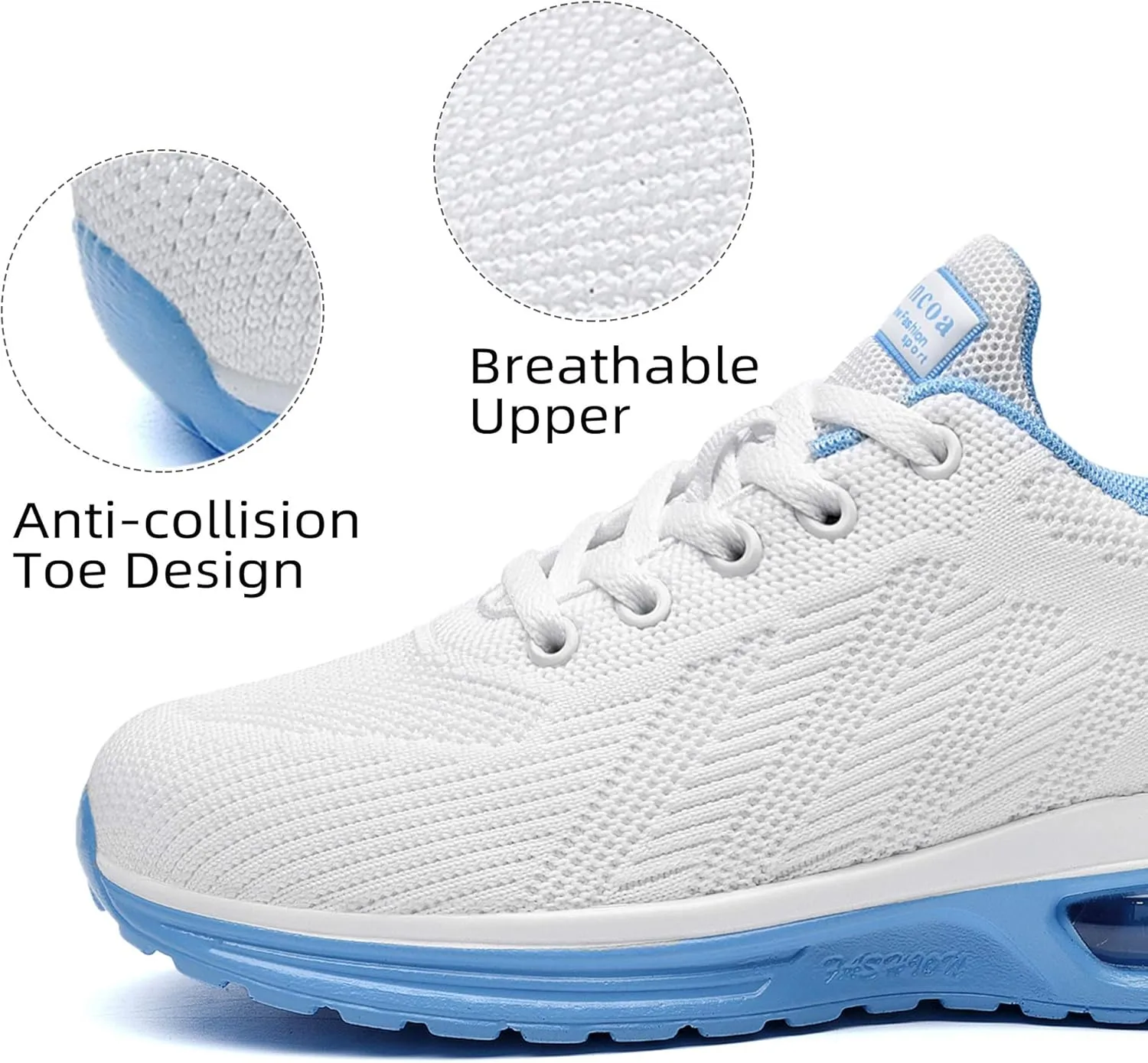 Lamincoa Womens Walking Shoes Lightweight Running Shoes Women’s Tennis Shoes Non Slip Air Shoes Breathable Mesh Air Cushion Sneakers for Gym Workout Sports