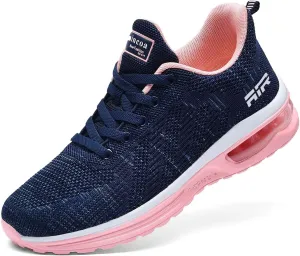 Lamincoa Womens Walking Shoes Lightweight Running Shoes Women’s Tennis Shoes Non Slip Air Shoes Breathable Mesh Air Cushion Sneakers for Gym Workout Sports
